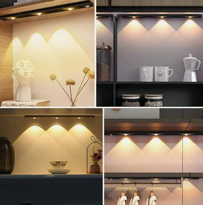 LED Motion Sensor Cabinet Light – Wireless, USB Rechargeable & Smart!