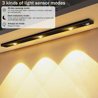 LED Motion Sensor Cabinet Light – Wireless, USB Rechargeable & Smart!