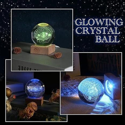 3D Crystal Lamp Ball – Enchanting Glow with Assorted Designs