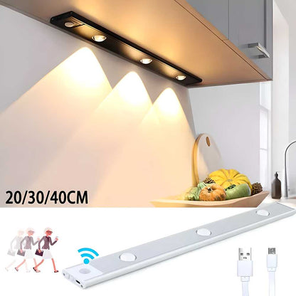 LED Motion Sensor Cabinet Light – Wireless, USB Rechargeable & Smart!